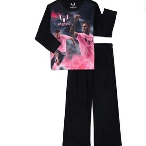 T Lionel Messi Boys Long Sleeve Top and Pants Pajama Set, 2-Piece,